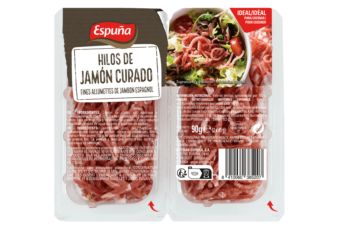 Thin serrano ham strips 2x45g